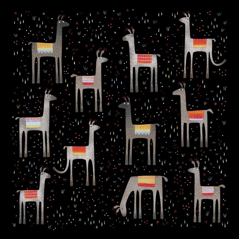 Llamas in a Meadow