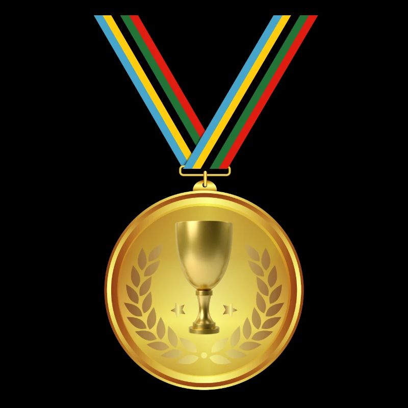 Goldmedaille, Medaille , Sieger Gewinner