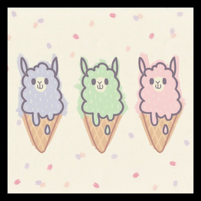 Glace à l'alpaga