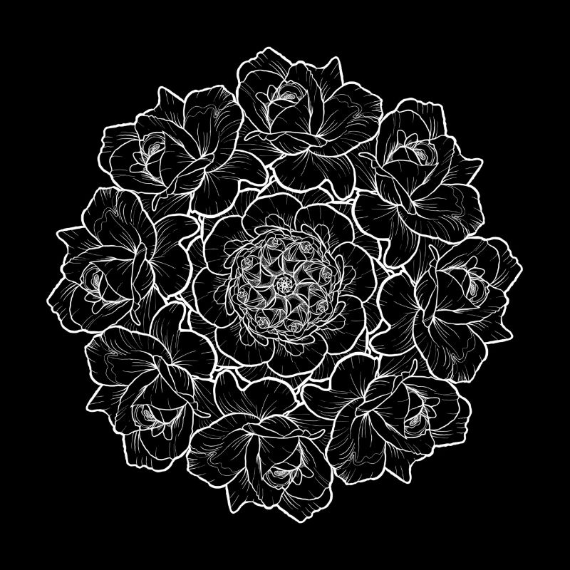 Rose bouquet - white