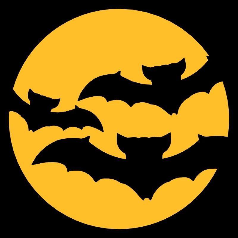 night moon 3 friends swarm many pattern flying fox