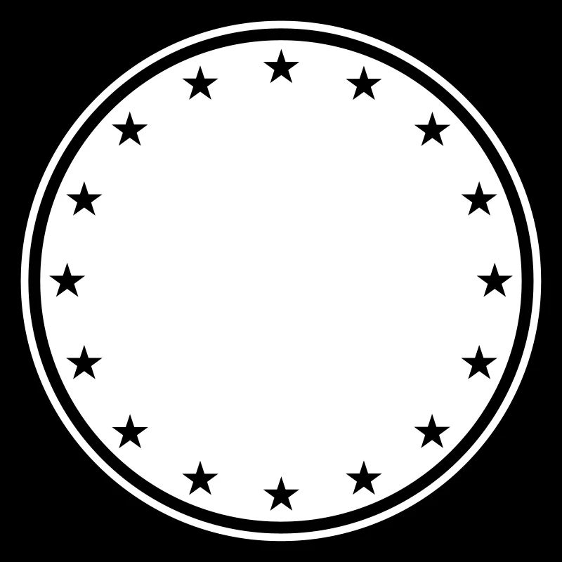 circle star frame round ring shield coat of arms design