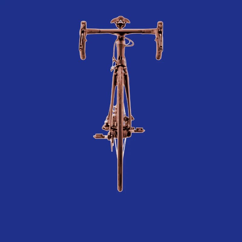 Devant de bicyclette rougeâtre devant