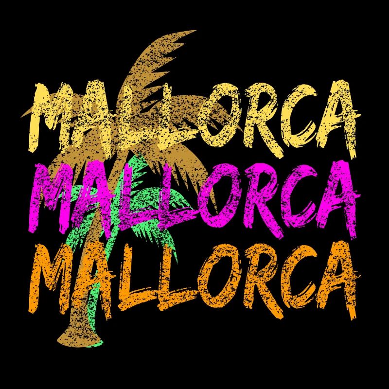 Mallorca and palm trees