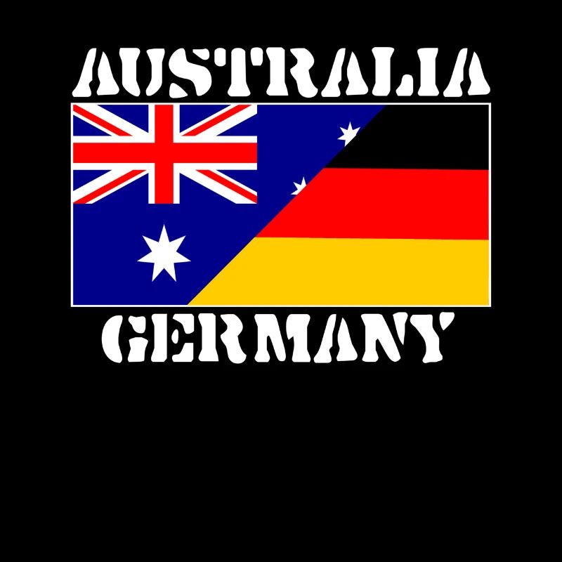 Australia Allemagne,Germany friendship,Drapeau