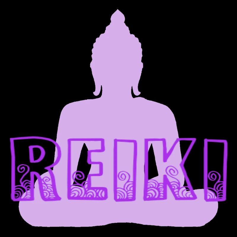 reiki avec bouddha violet