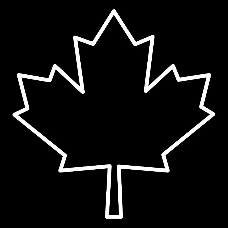 Maple leaf outline