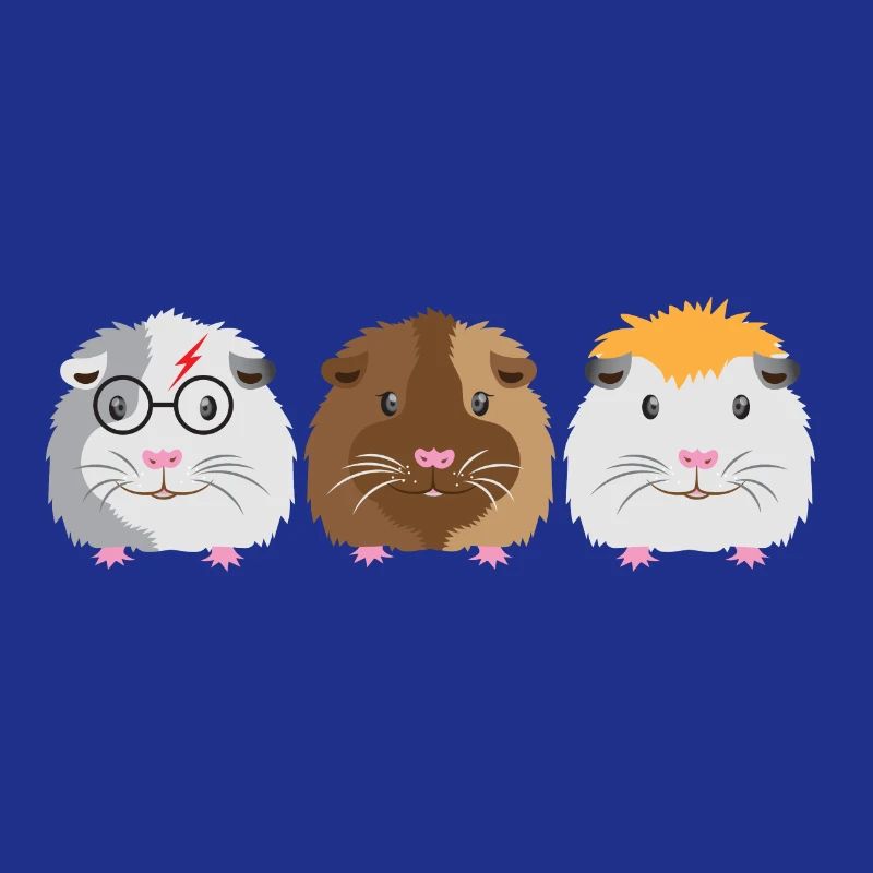 Trois petits cochons d'Inde