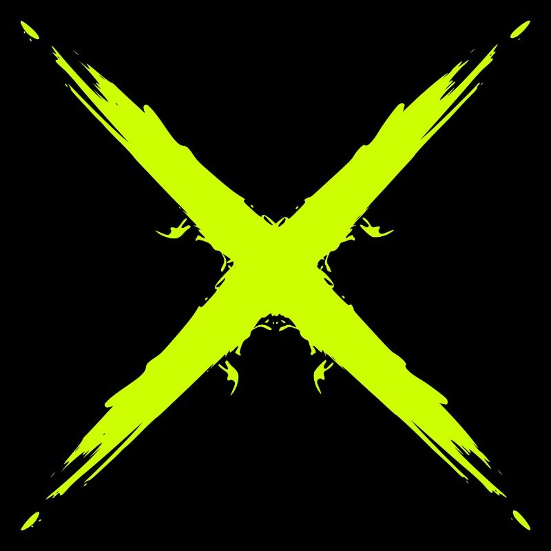 Croix design vectoriel jaune