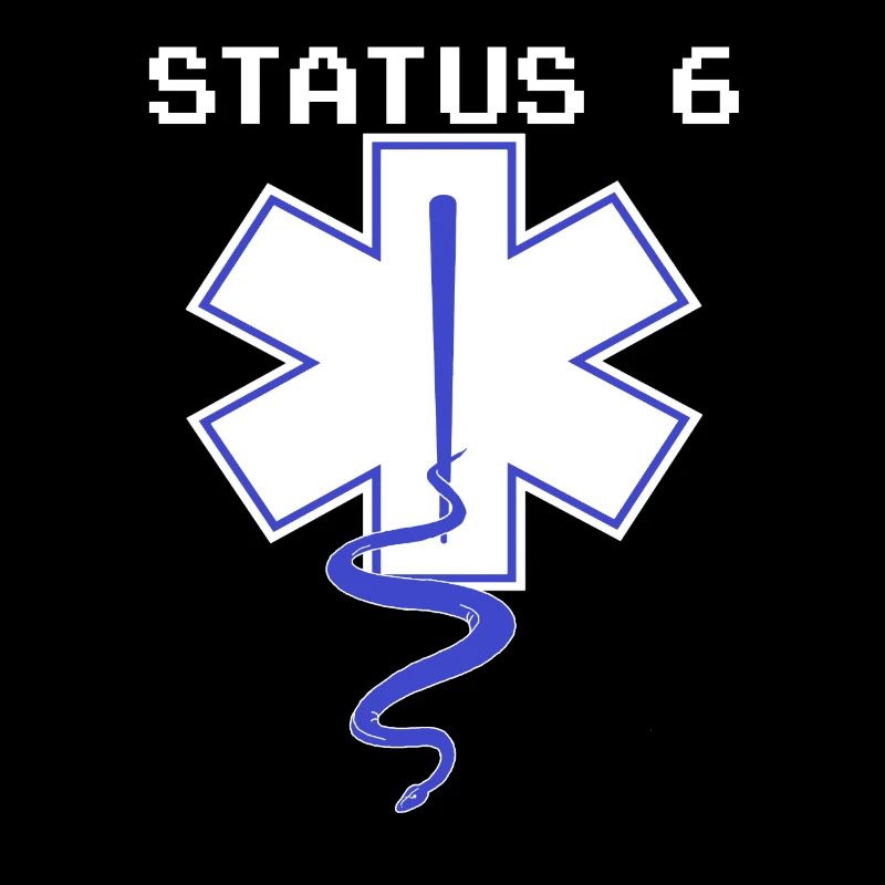 Statut 6,ambulancier, T-shirt RTW NEF d’urgence