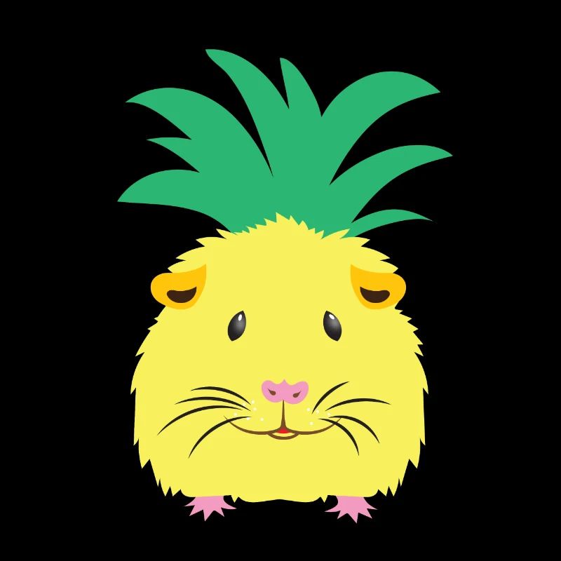 Cochon d'Inde ananas jaune