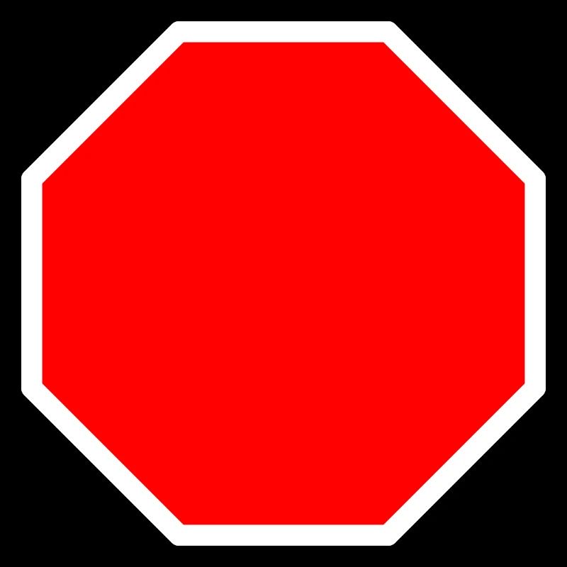 Stop sign template + YOUR TEXT