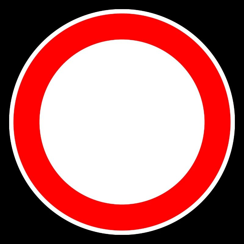 Panneau de signalisation circulaire modèle