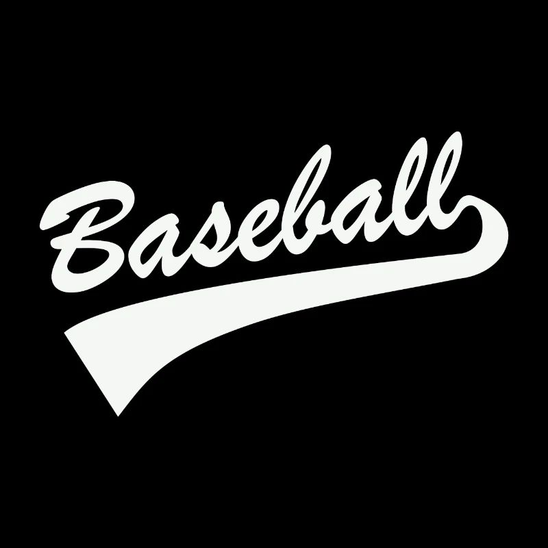 Baseball Schlagmann Logo Schriftzug Geschenk