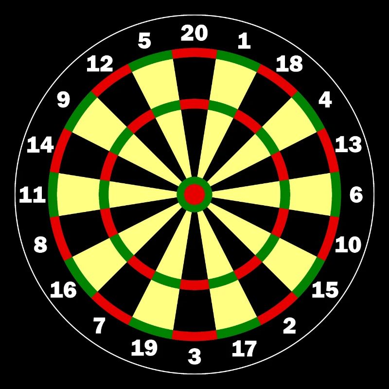 Modèle de jeu de fléchettes - Joueur de fléchettes