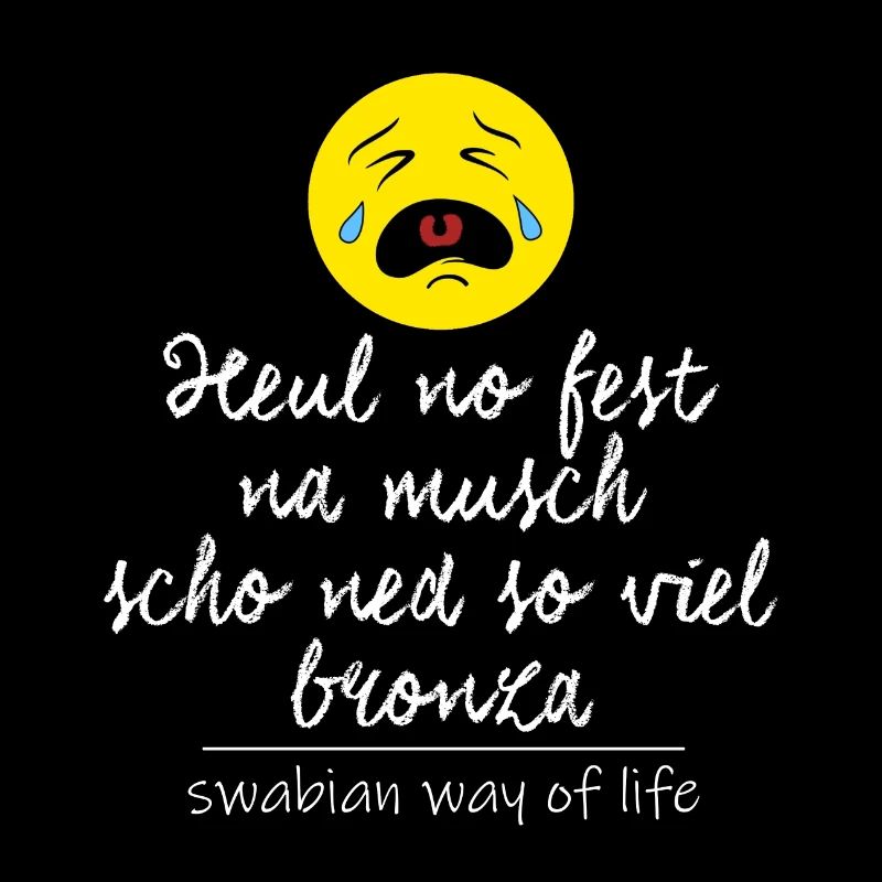 Heul no fest, na musch scho ned so viel bronza.