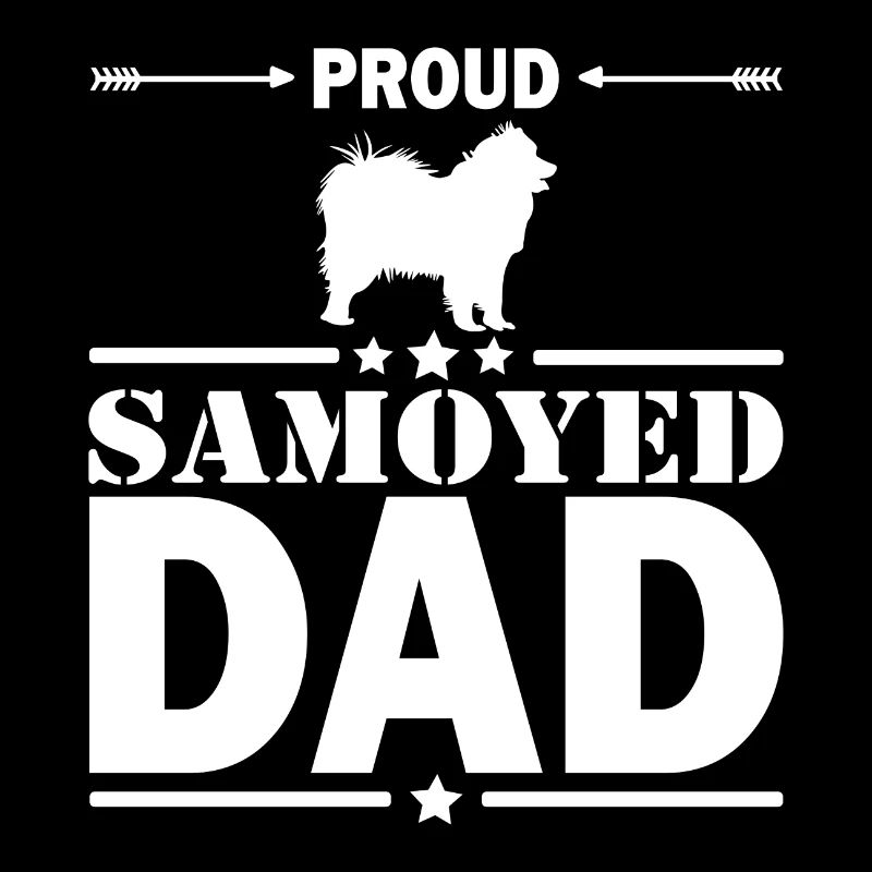 Samoyed proud dad