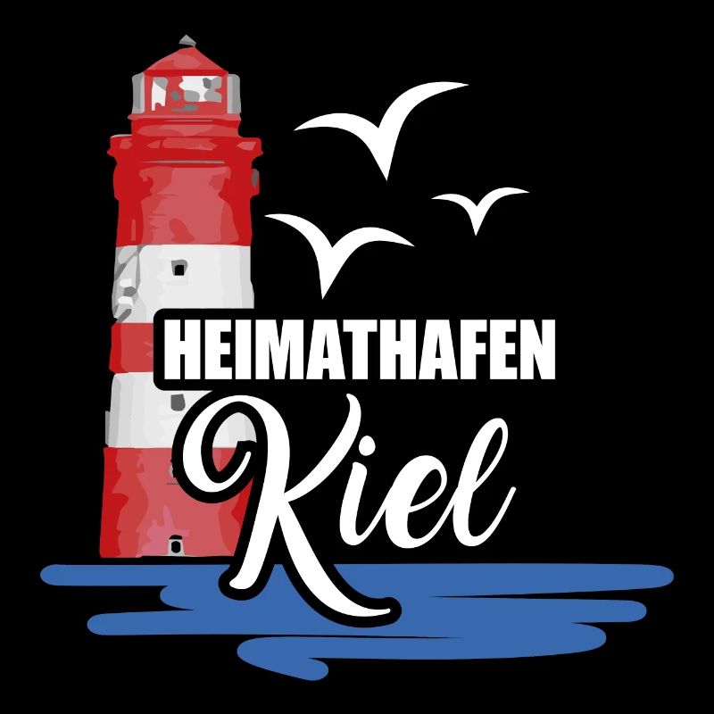 Kiel Heimathafen Hafenstadt Möwe Leuchtturm Ostsee