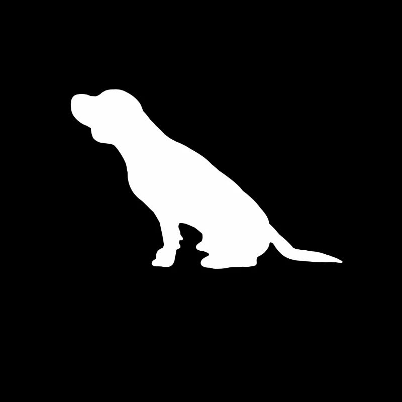 Chien silhouette Beagle Labrador Rottweiler chien