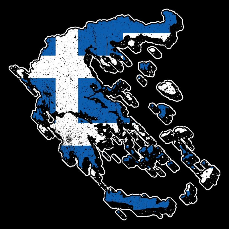 Grèce Grecs Carte Vacances Voyage Cadeau