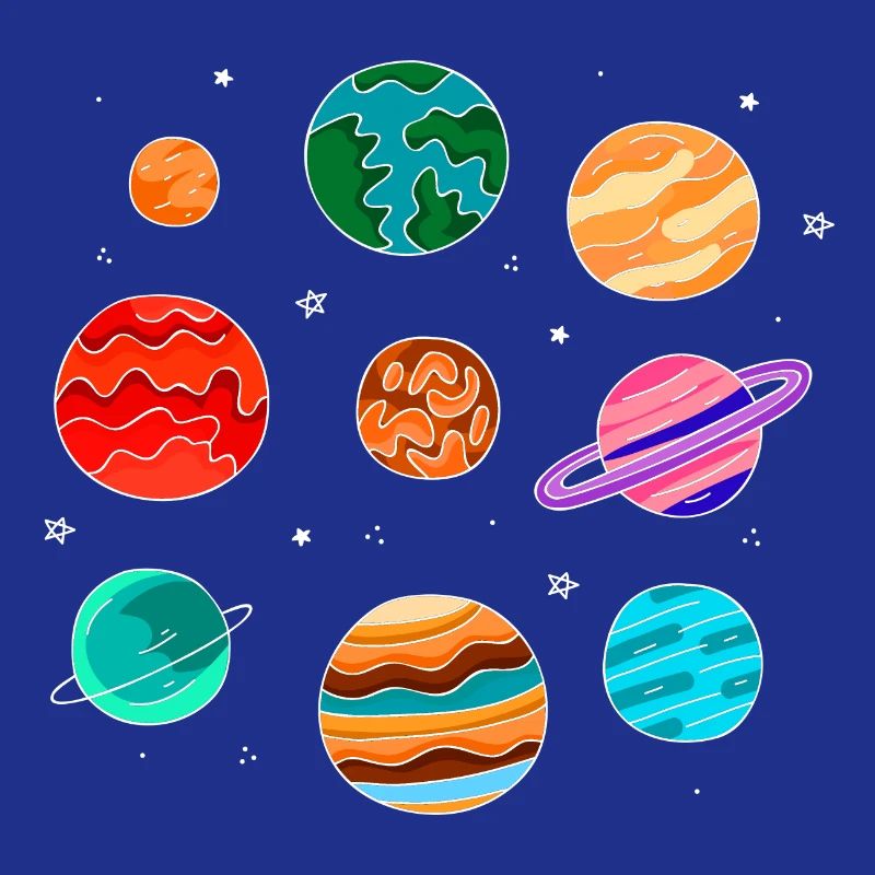 Solar system with planets solar system universe
