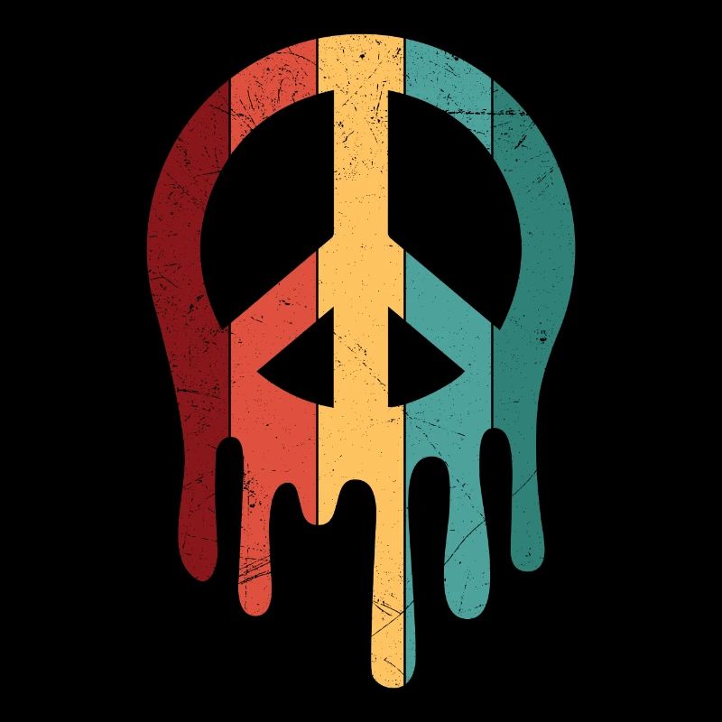 Progressing Melting Peace Peace Sign