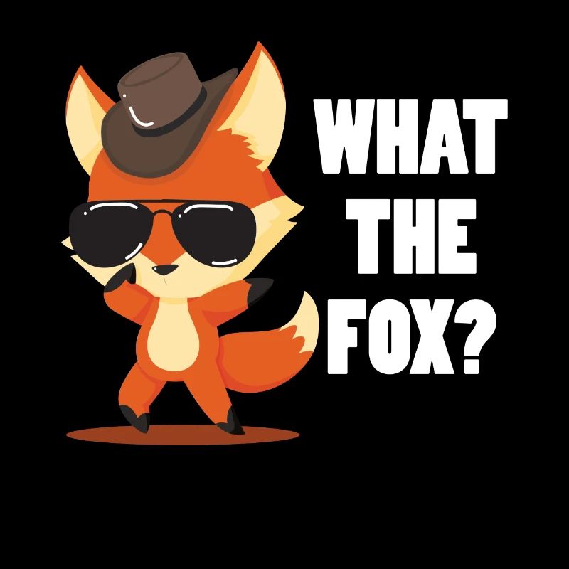 What the Fox? Cooler Fuchs mit Hut & Sonnenbrille