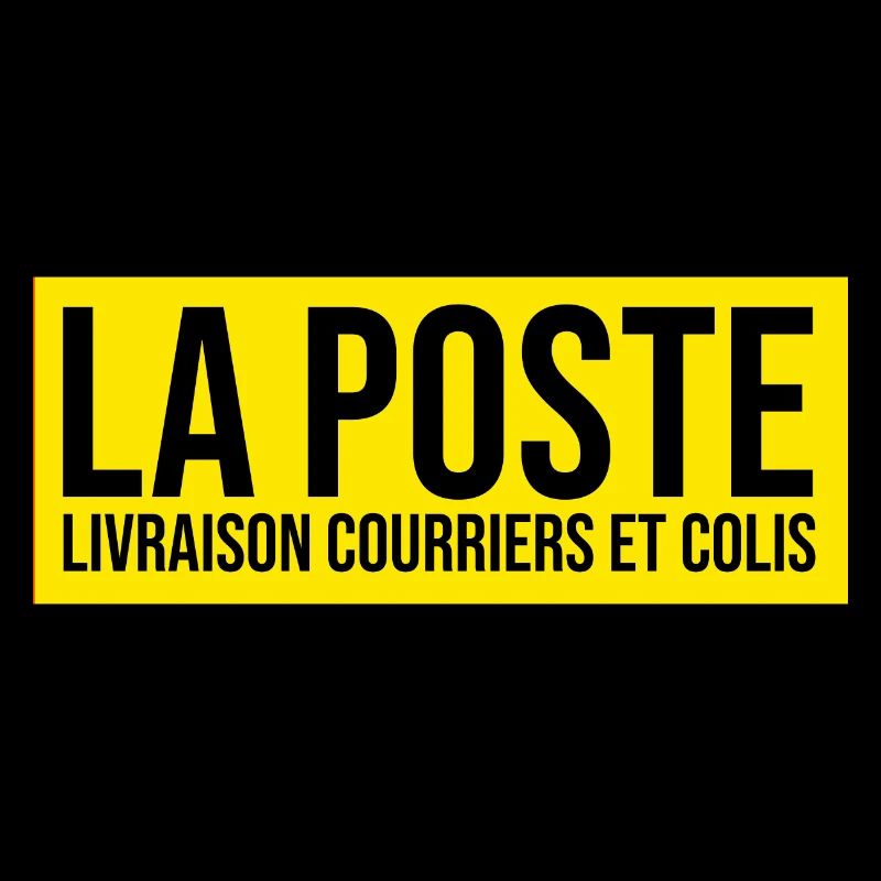 laposte livraison courriers et colis logo jaune