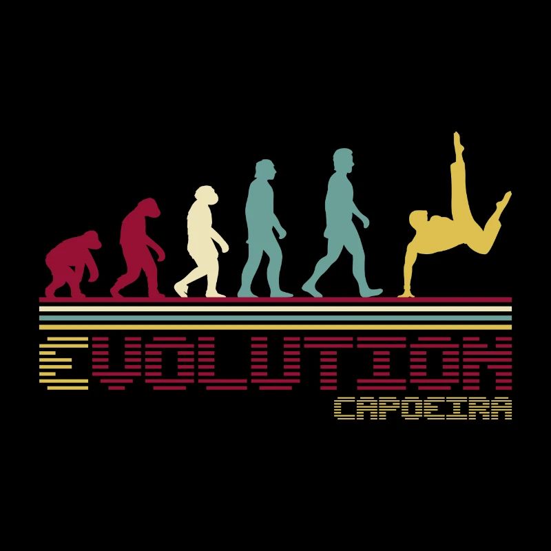 Capoeira brésilien art martial évolution rétro