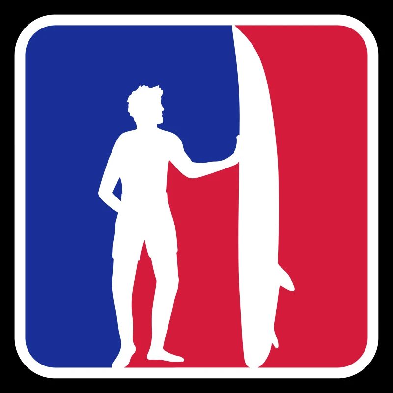 Surfer blue red