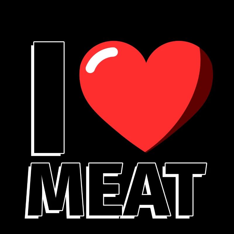 J'aime la viande de viande - illustration
