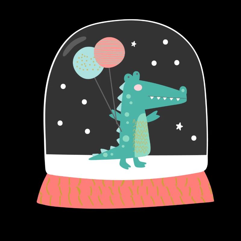 Boule de neige Mignon crocodile anniversaire 2020
