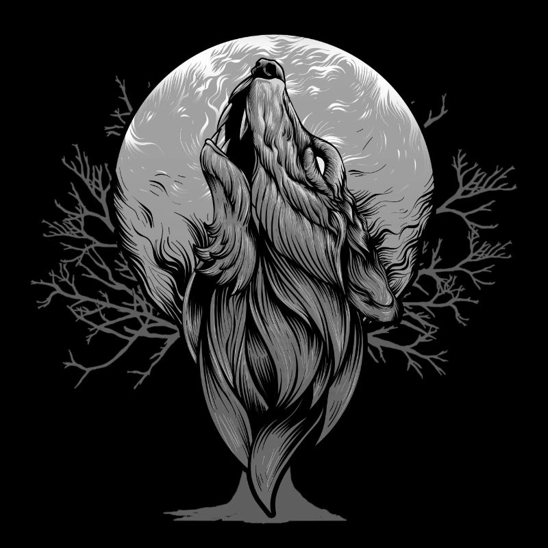 Werwolf Wolf Vollmond Geschenke
