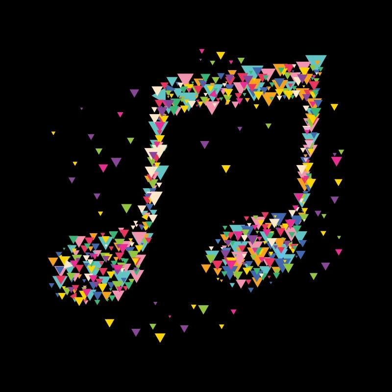 Musique Notes Artistique Triangles géométriques
