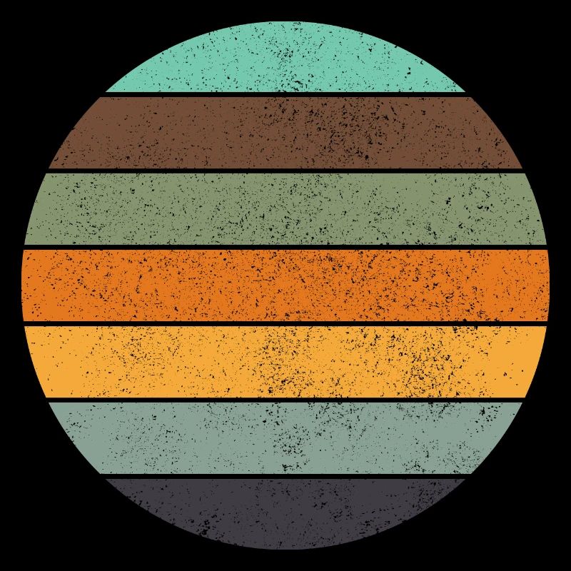 Bleu coucher de soleil arc-en-ciel rétro