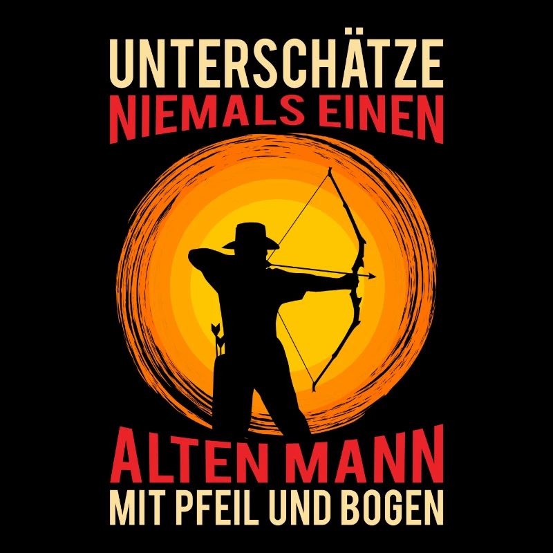 Alter Mann Bogen Bogenschütze Geburtstag Geschenk