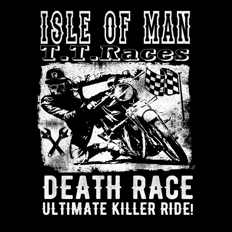 Race de la mort de l'île de Man, Biker Motorcycle Vintage FUN