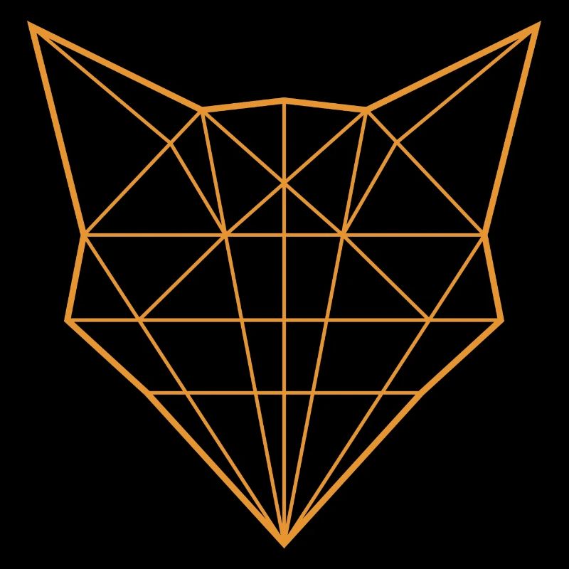 Le contour du renard en orange