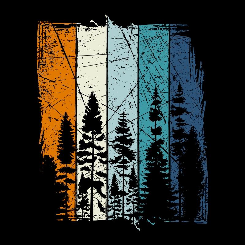 Travailleur de tronçonneuses de bûcheron forestier rétro