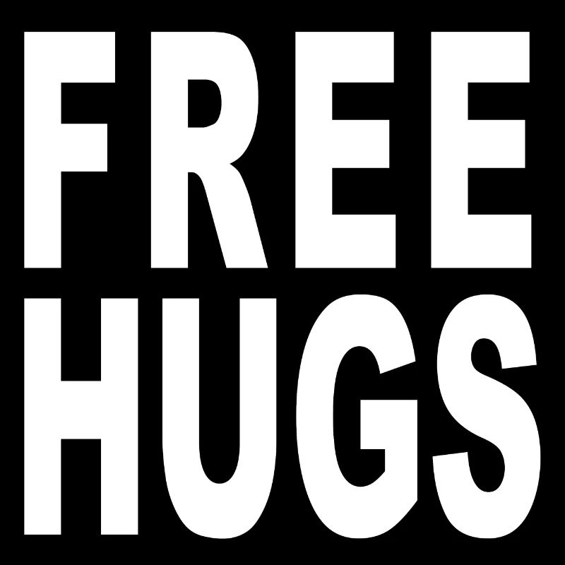 Free Hugs white