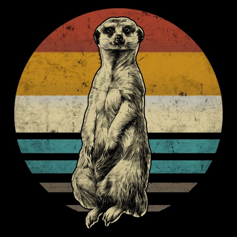 Suricate rétro vintage