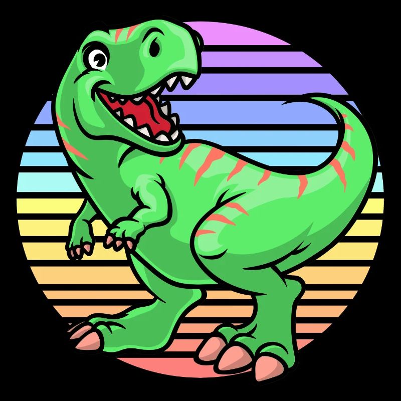 Dinosaur sunset