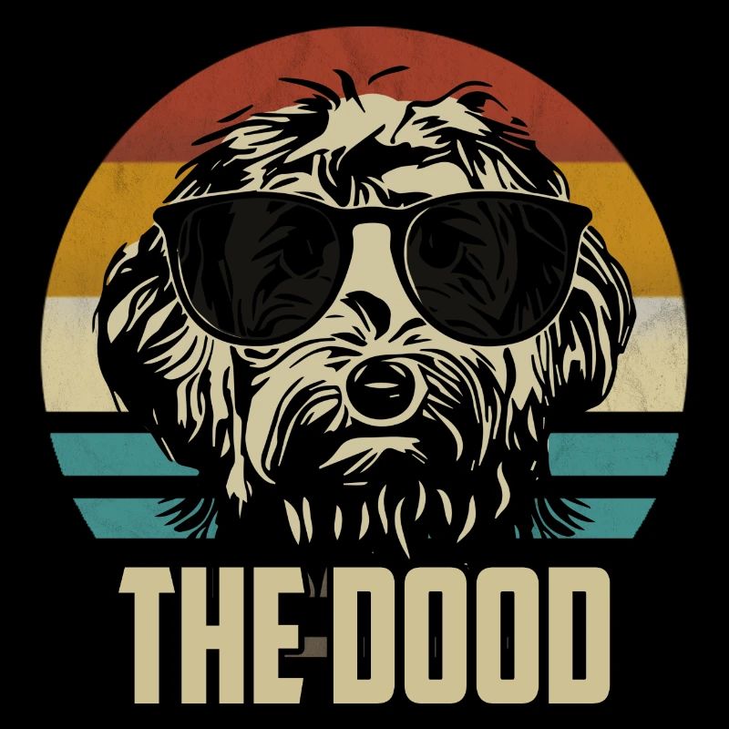 Goldendoodle Dog The Dood Funny Retro Gift