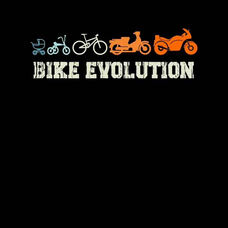 Motorcyclist Gift Bike Evolution Vintage