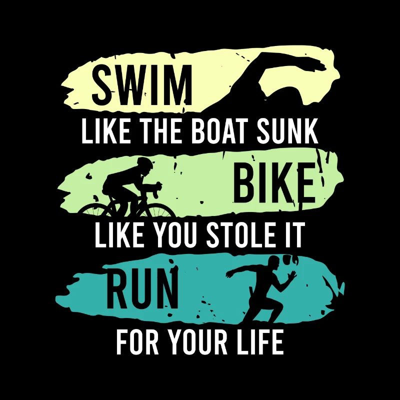 Triathlètes sort Natation Faire du vélo
