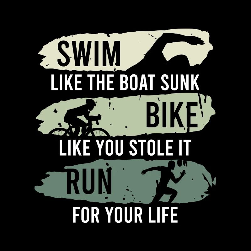 Lustiger Spruch Triathleten Triathlon Geschenk