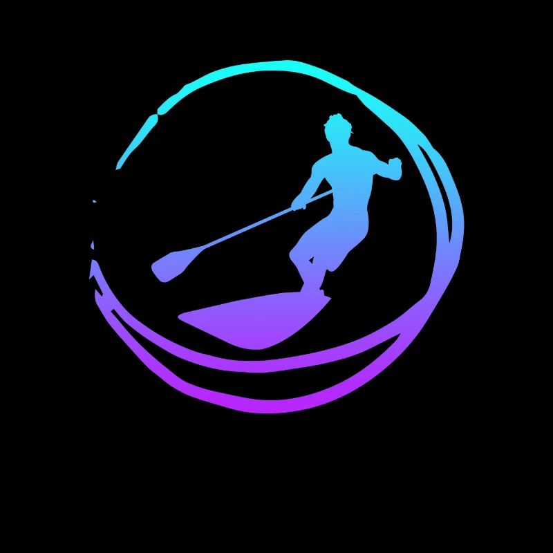 Stand paddle silhouette SUP cadeau paddle