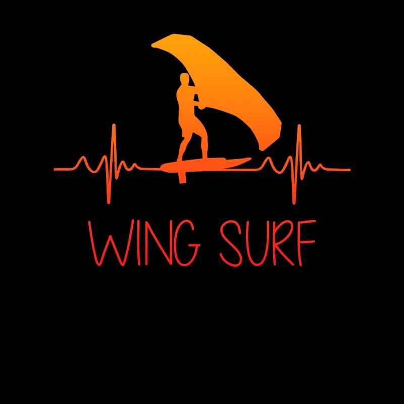Wing Surf Wing Foil Herzschlag Geschenk Foiler