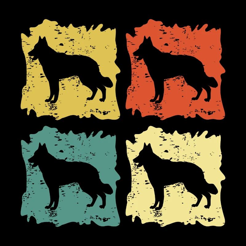 Schweizer Weißer Schäferhund Pop Art