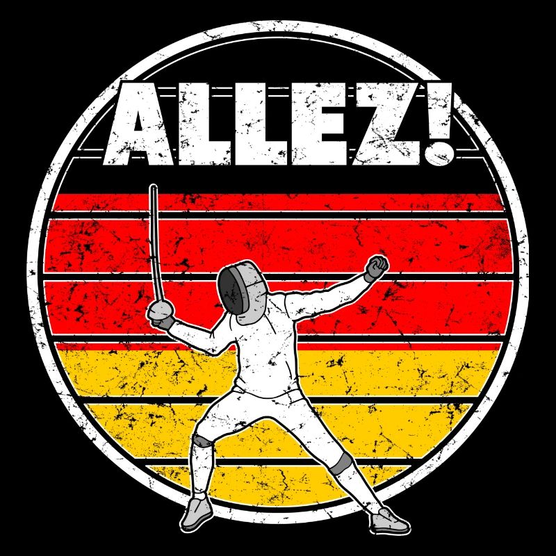 Fechter Deutsche Flagge Fechten